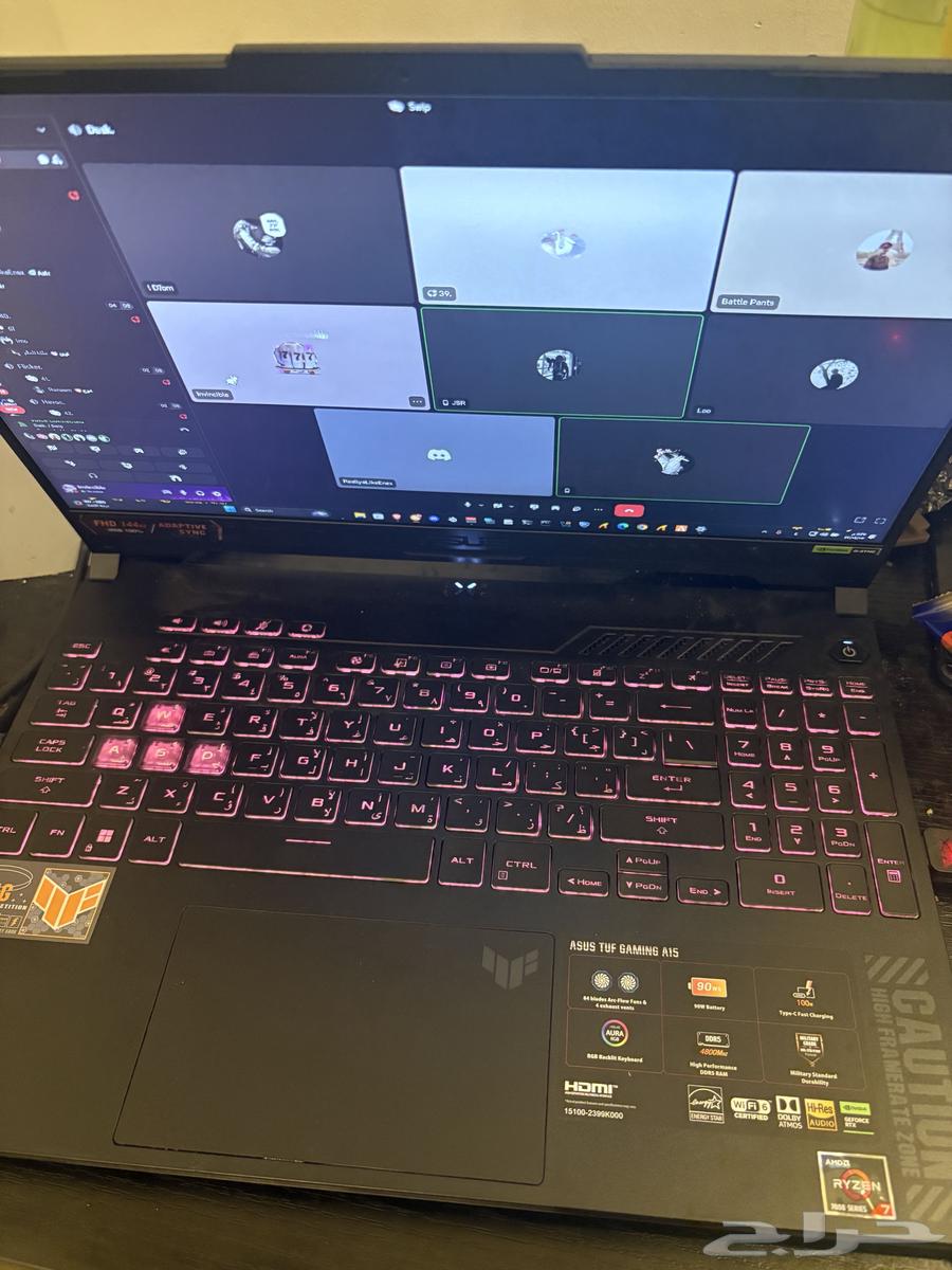 لاب توب اسوس العاب تفFX507 F15 ون تيرا بايت64616128105986111