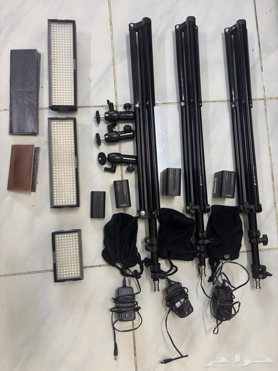 حقيبة اضاءة متكاملة للتصوير مع الاكسسوارات64611592883713111
