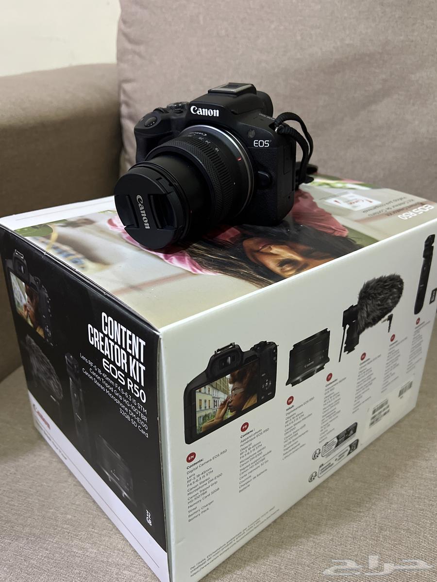 للبيع  كاميرا كانون Canon EOS R50 بحالة ممتازة64610703971459110