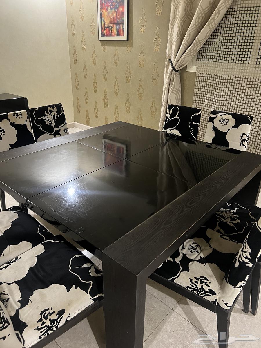 طاولة طعام 8 كراسي مع بوفيه64613349863939110