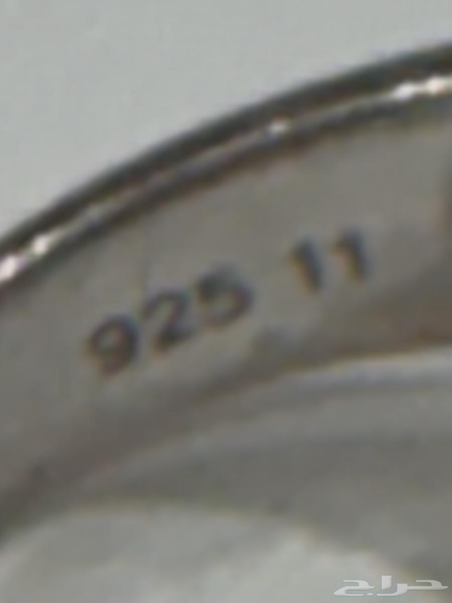 خاتم فضه راقي عيار 925 بحجر عين القط الازرق64607719429889113