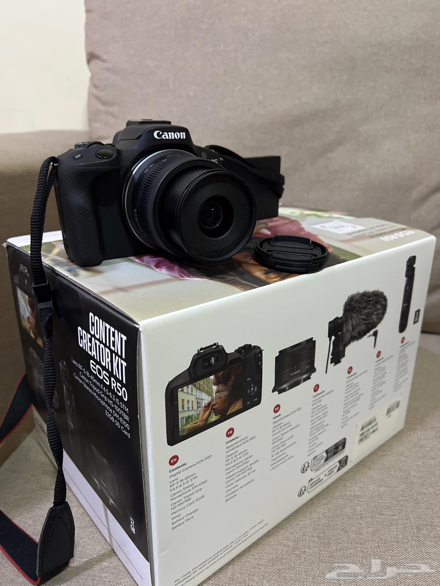 للبيع  كاميرا كانون Canon EOS R50 بحالة ممتازة64610703971459113