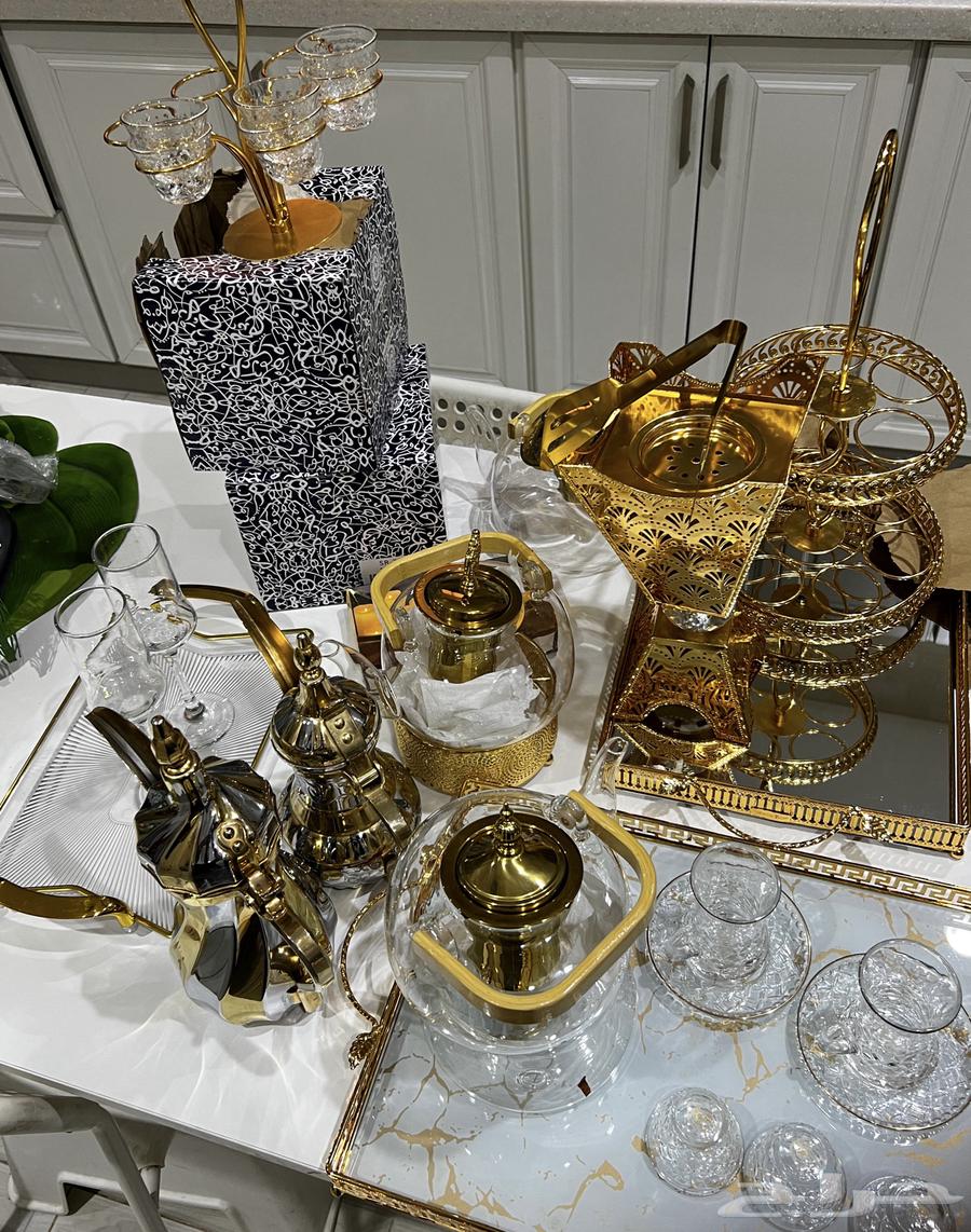 للبيع اواني تقديم قهوة و شاي ومباخر لم تستخدم64610468078851111