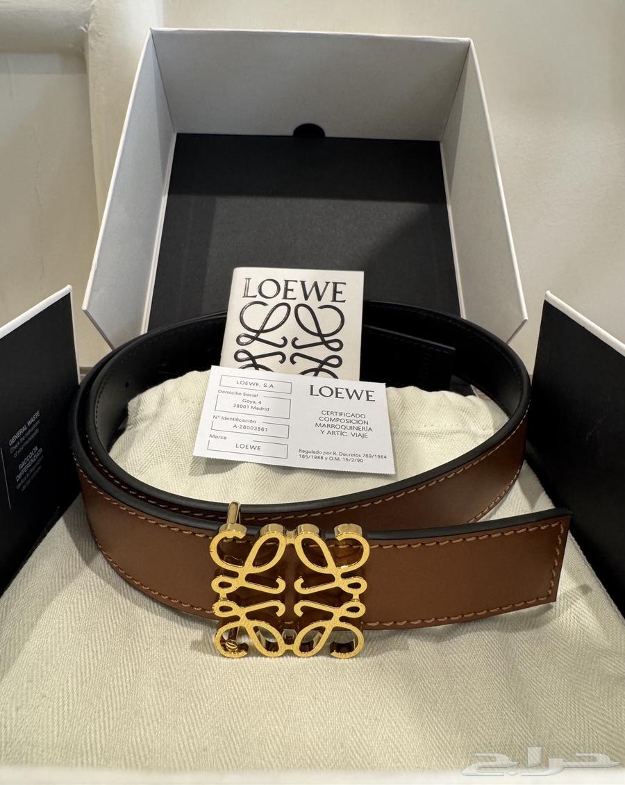 حزام جلد عجل نساء براند LOEWE اصلي استخدام مره واحده64609262153729112