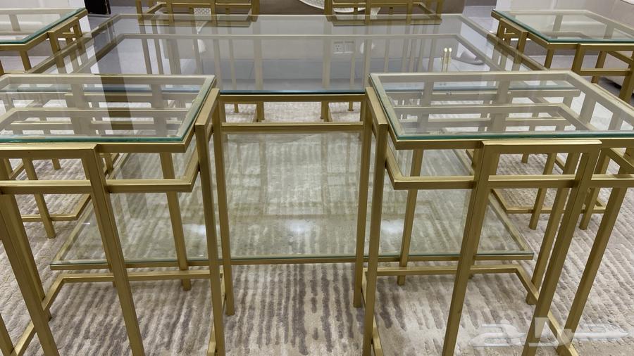 طقم طاولات مجلس ذهبي64607196833026112