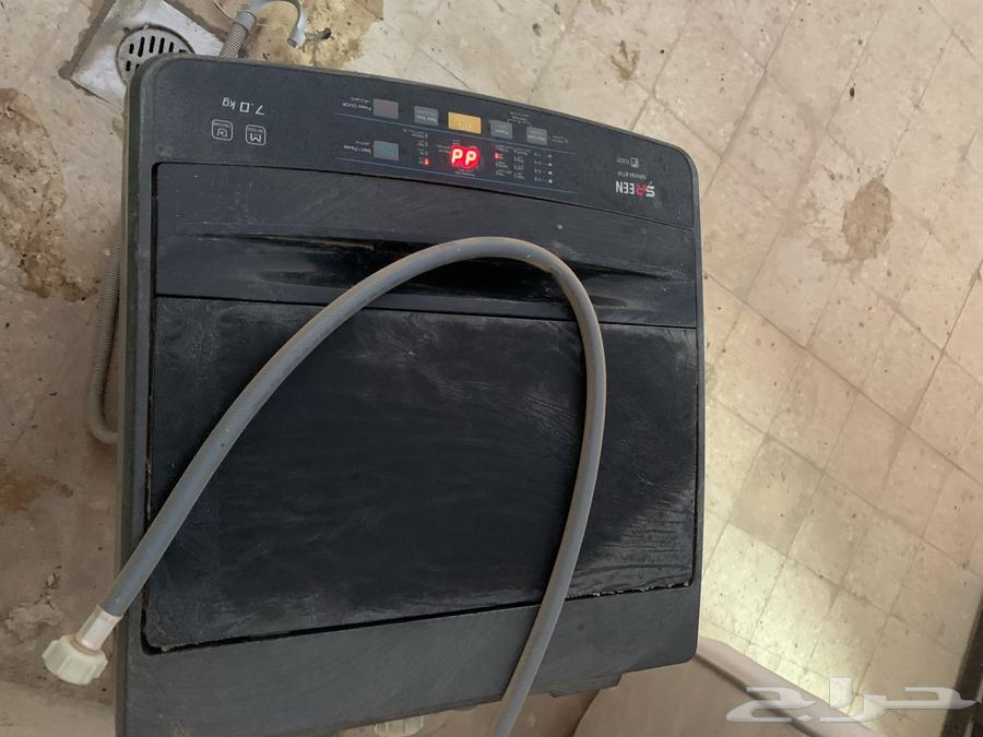 غساله تماتيك 7كيلو نضيفه شبه جديده حار بارد غسيل تنشيف64612847228929112