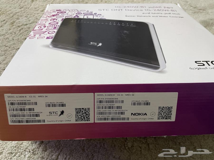 2 مودم فايبر stc ألياف جديد ومستعمل و 2 رسيفر جويtv64607668845827110