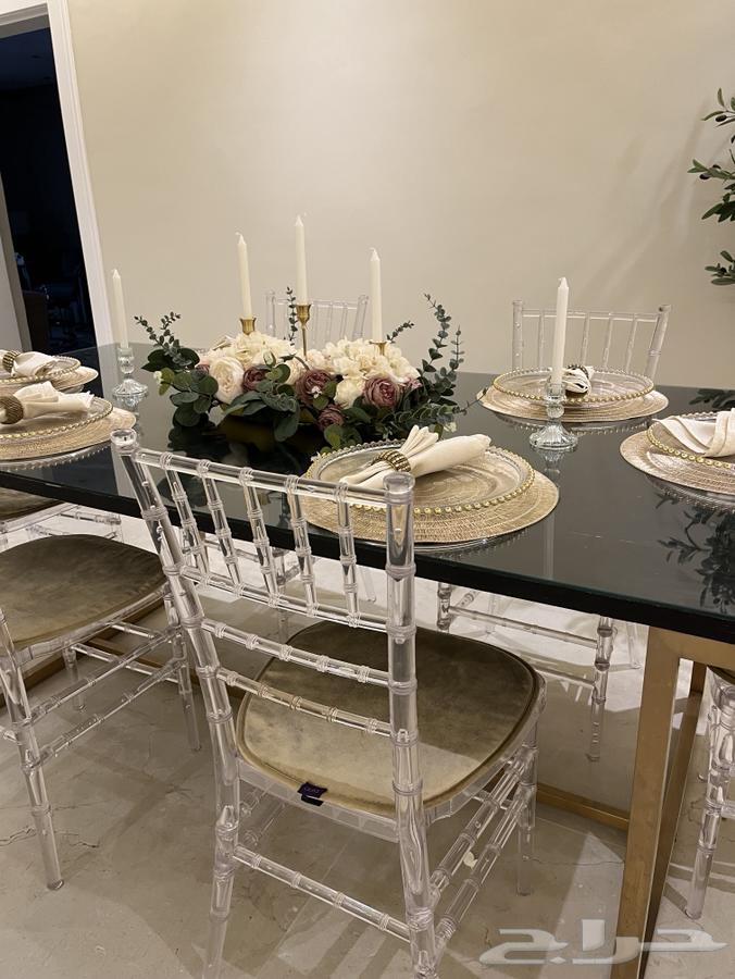 طاولة طعام فخمه 6 كراسي64608203095425111