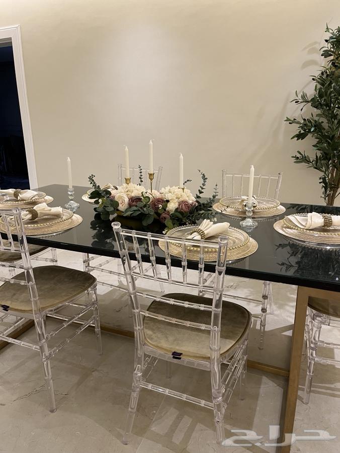 طاولة طعام فخمه 6 كراسي64608203095425113