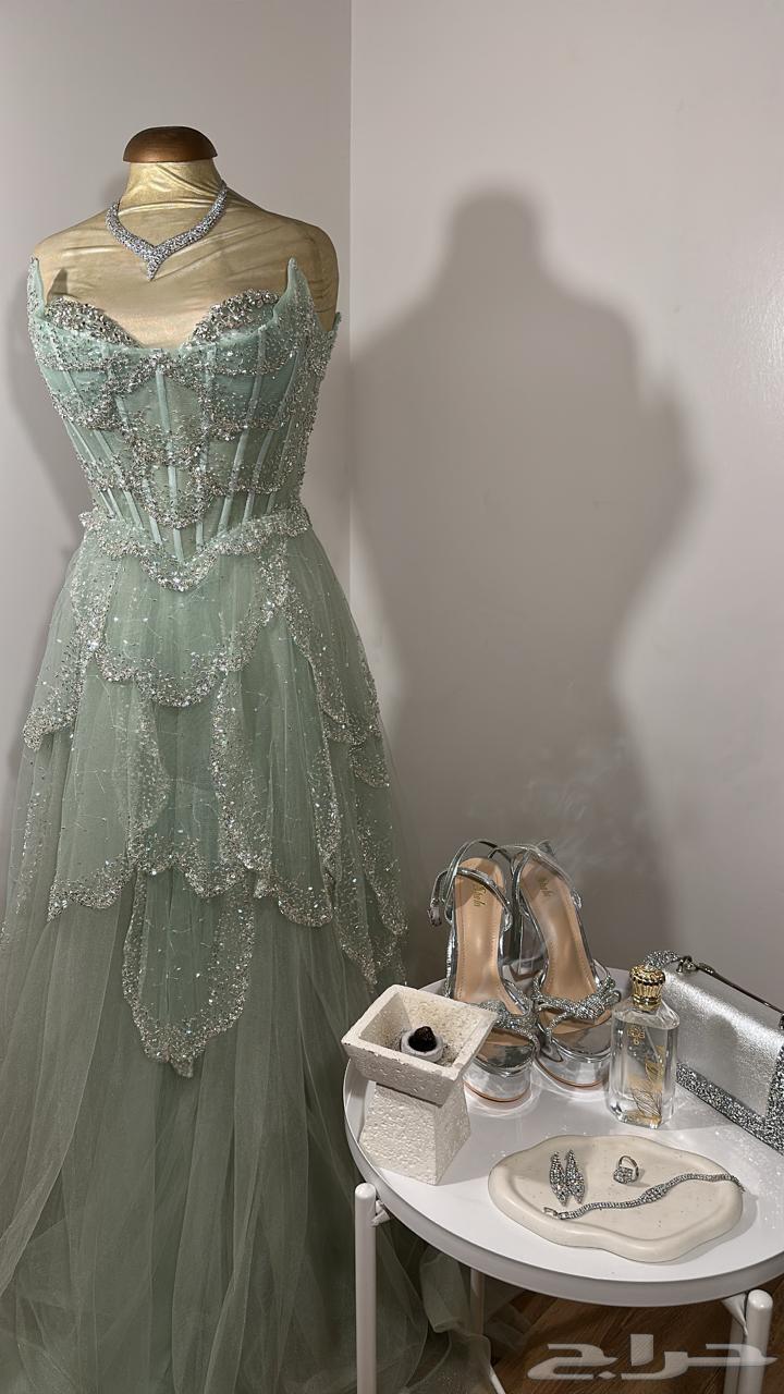 فستان شبه جديد -استعمال ساعات فقط -سعره600 (برخص لك سعر)64614110902273112