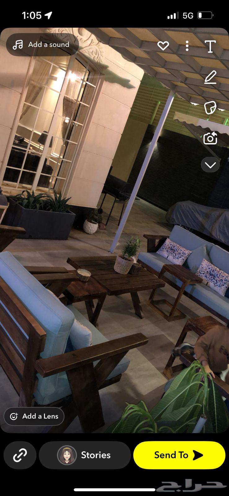 جلسة خشب ومضله حديد64611204711041111