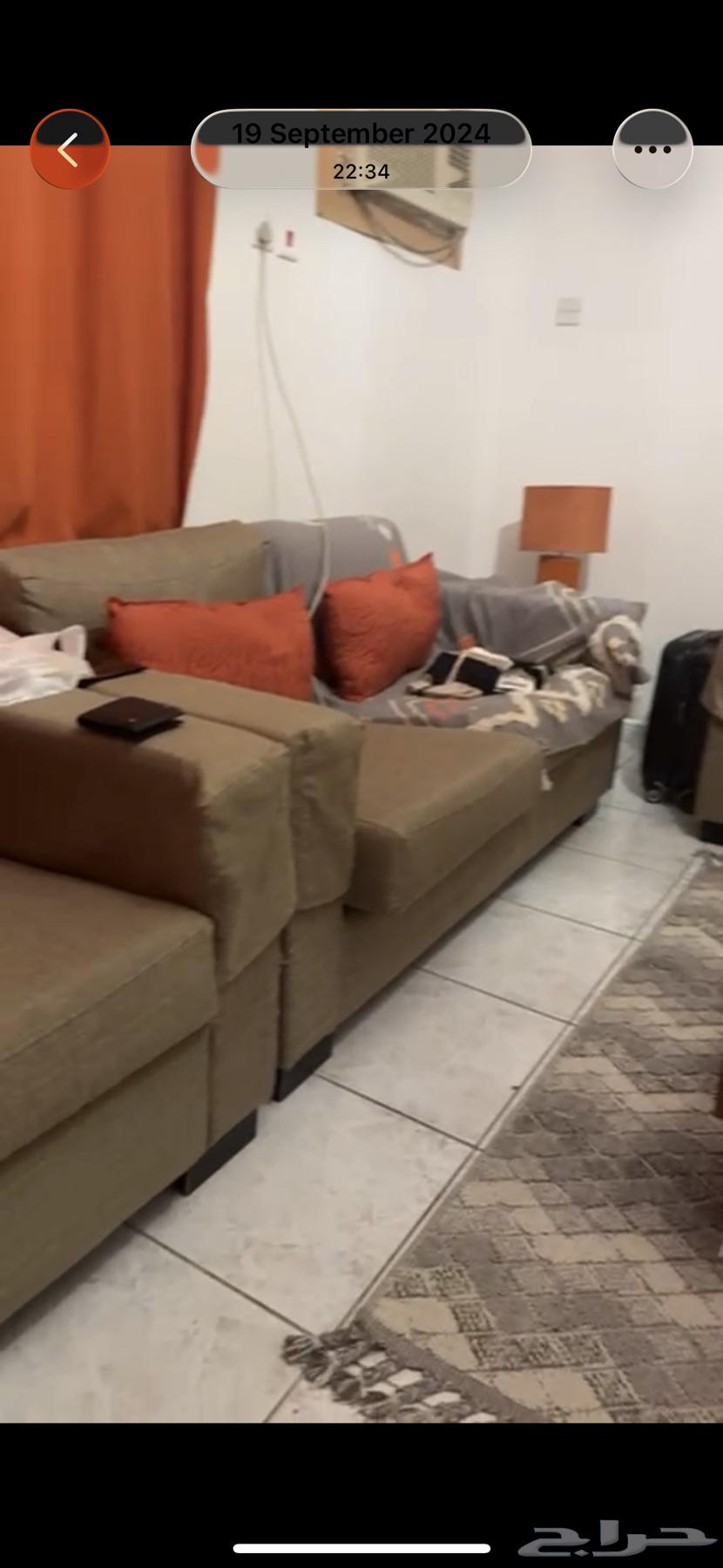 طاولاتين قزاز وكنب مزوج عدد 264612152062210111