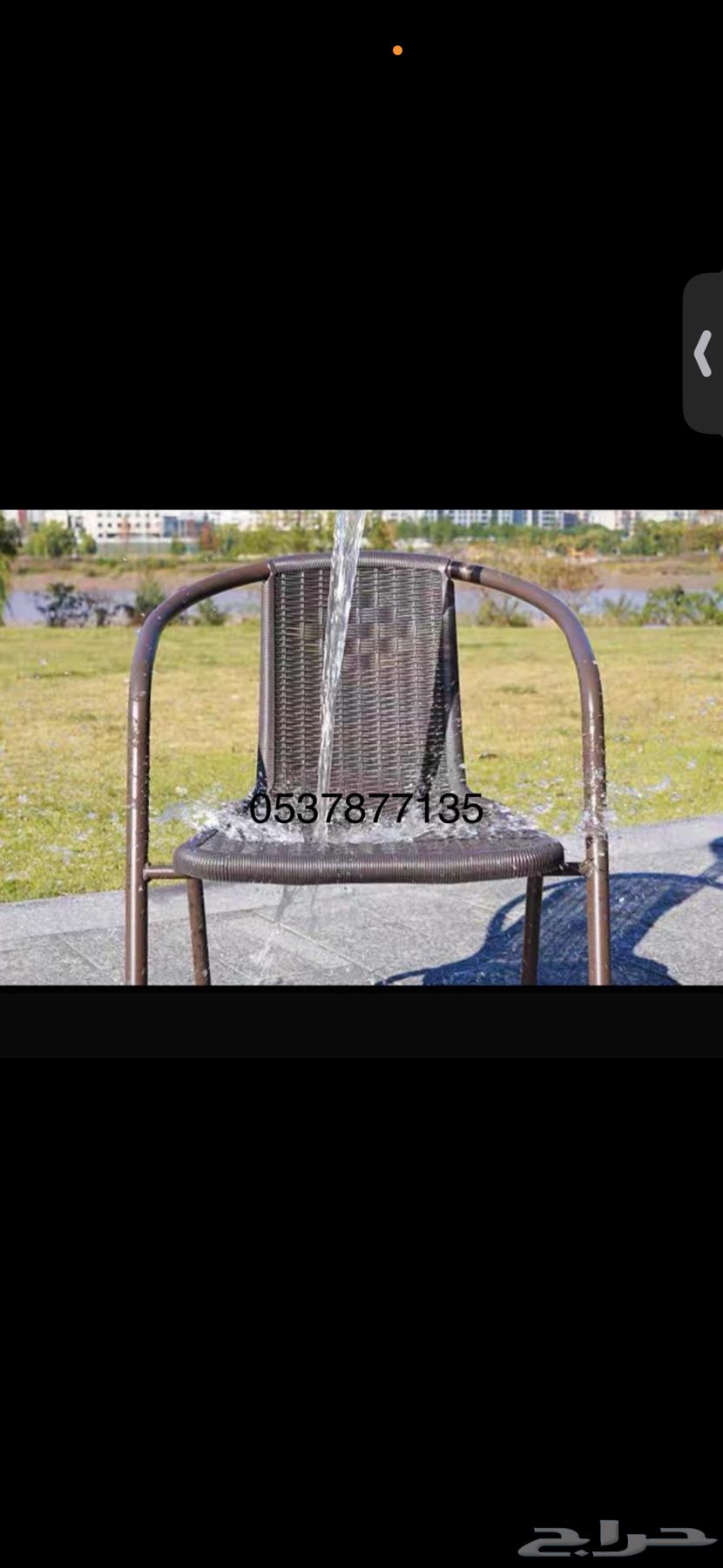 كرسي حديد بلاستك مقاوم64606061340801112