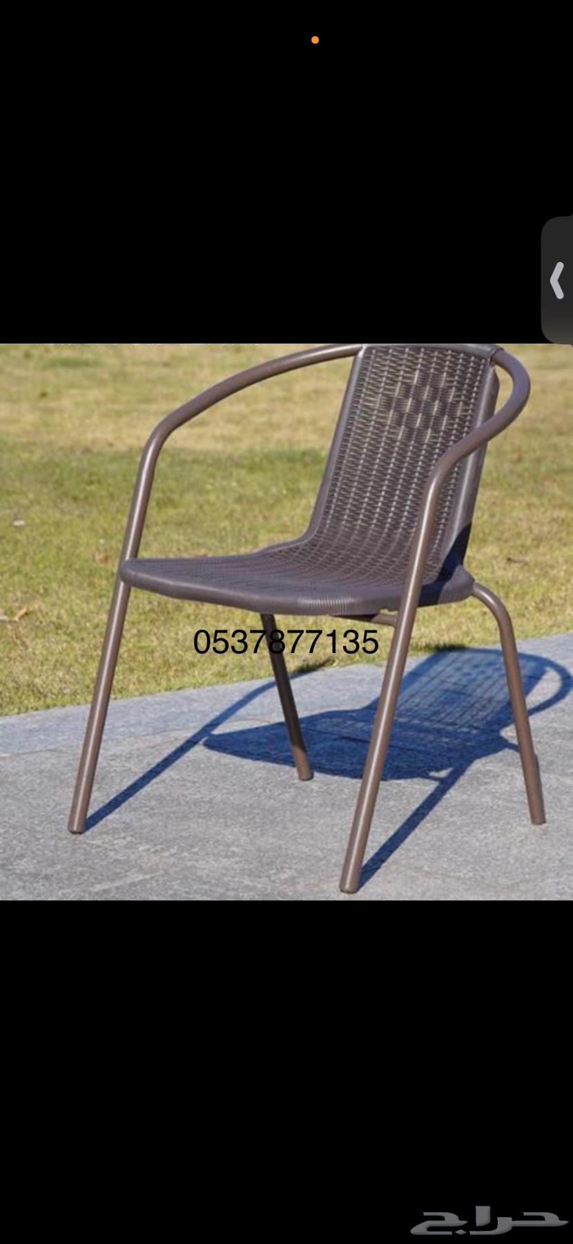 كرسي حديد بلاستك مقاوم64606061340801110
