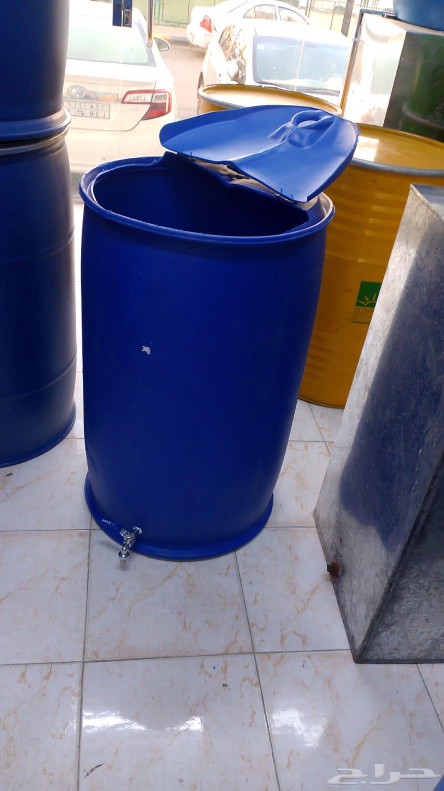 برميل ماء جديد مع غطاء بمفصلات 200لتر64611867300227112