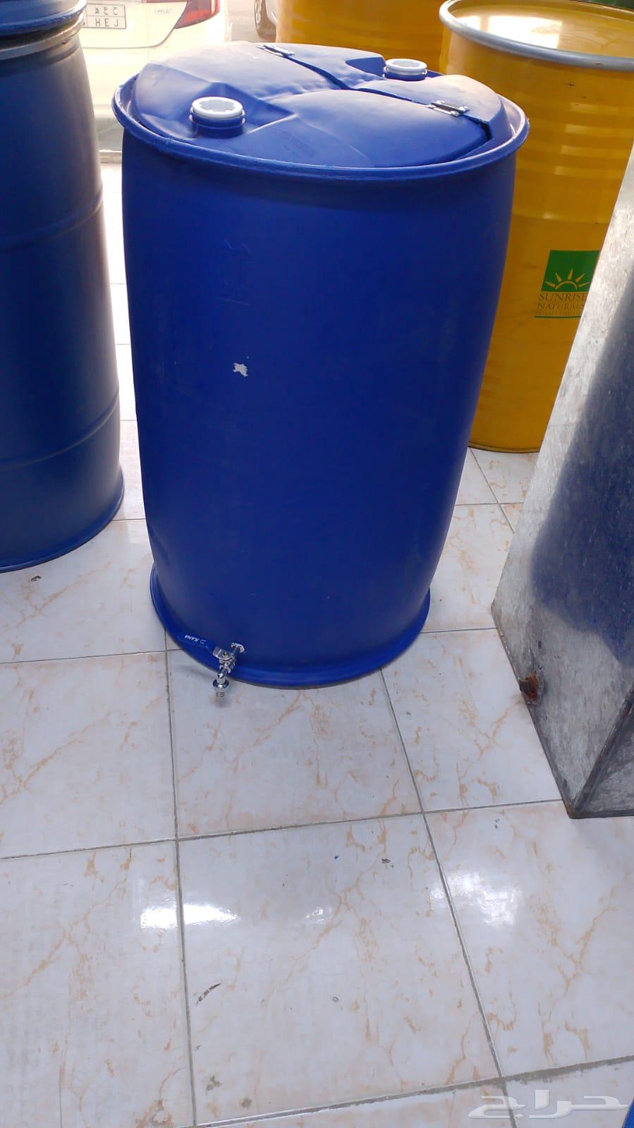 برميل ماء جديد مع غطاء بمفصلات 200لتر64611867300227113