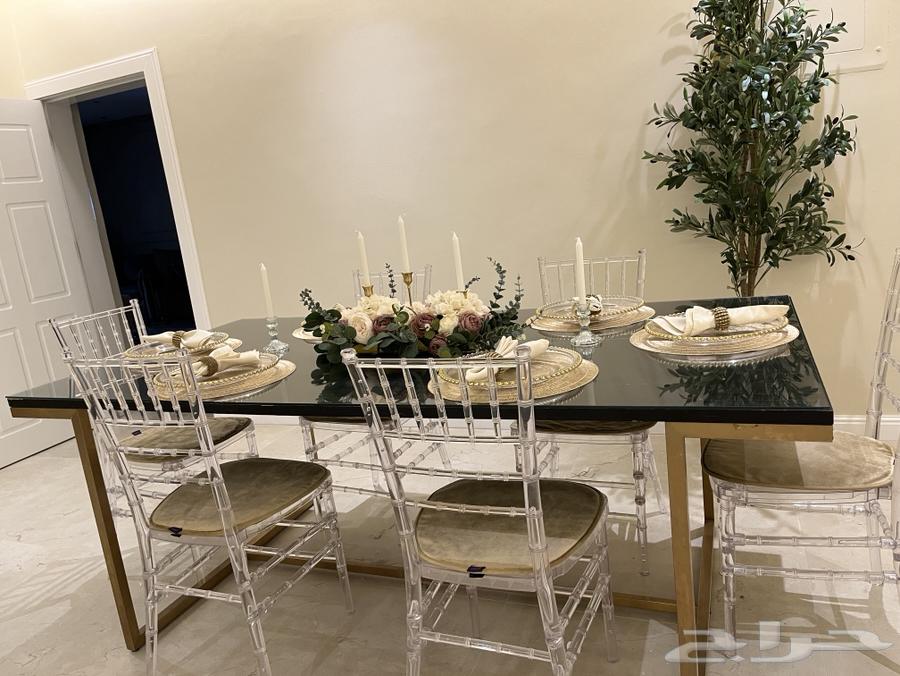 طاولة طعام فخمه 6 كراسي64608203095425110