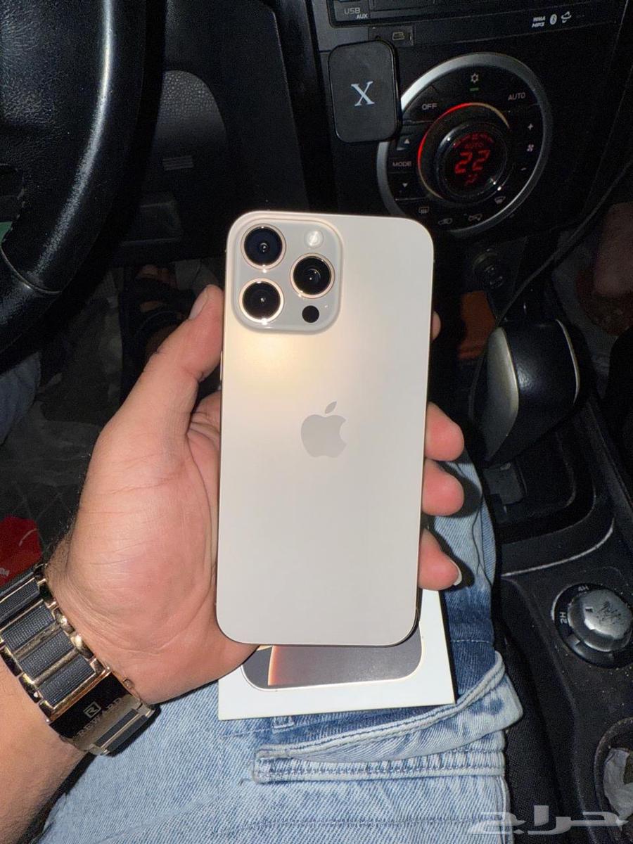 جوال آيفون 16 برو ماكس لون صحراوي سعة 256 جيجا64615460637313110