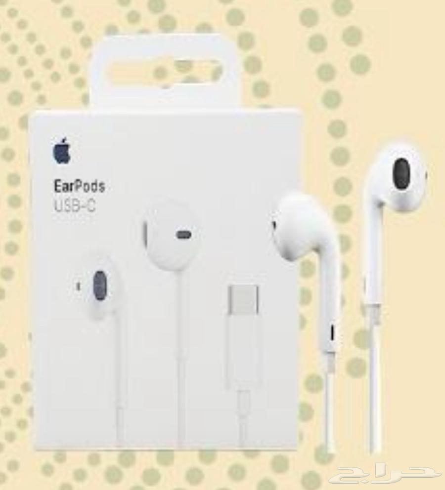 للبيع شاحن وسماعه ايفون اصلي64616443499393110