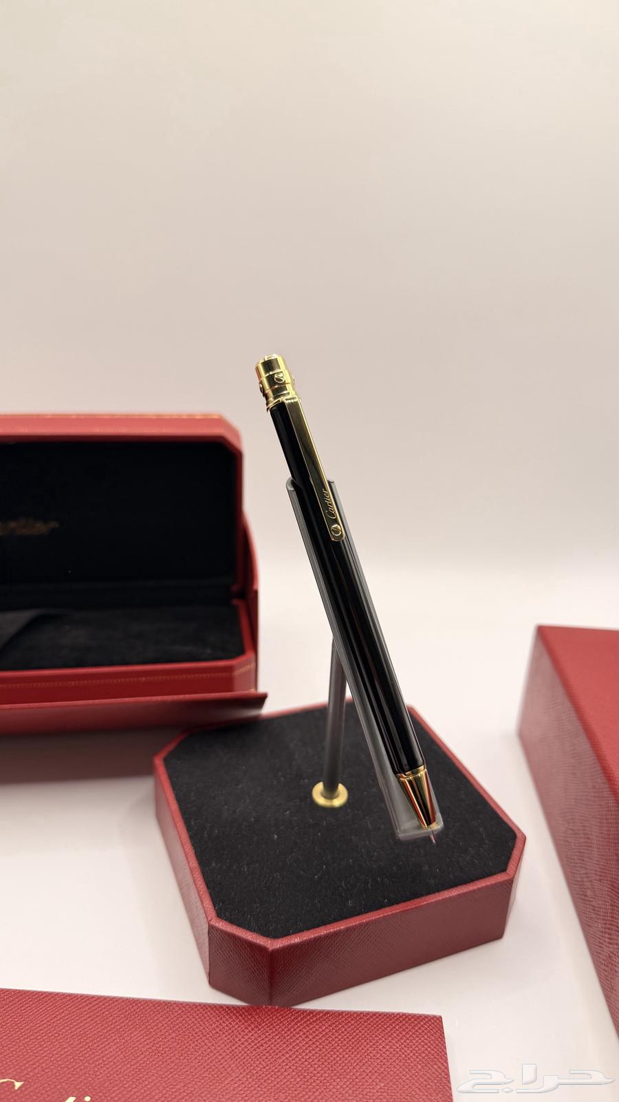 ( تم البيع ) قلم كارتير سانتوس اسود بذهبي64625124280193114