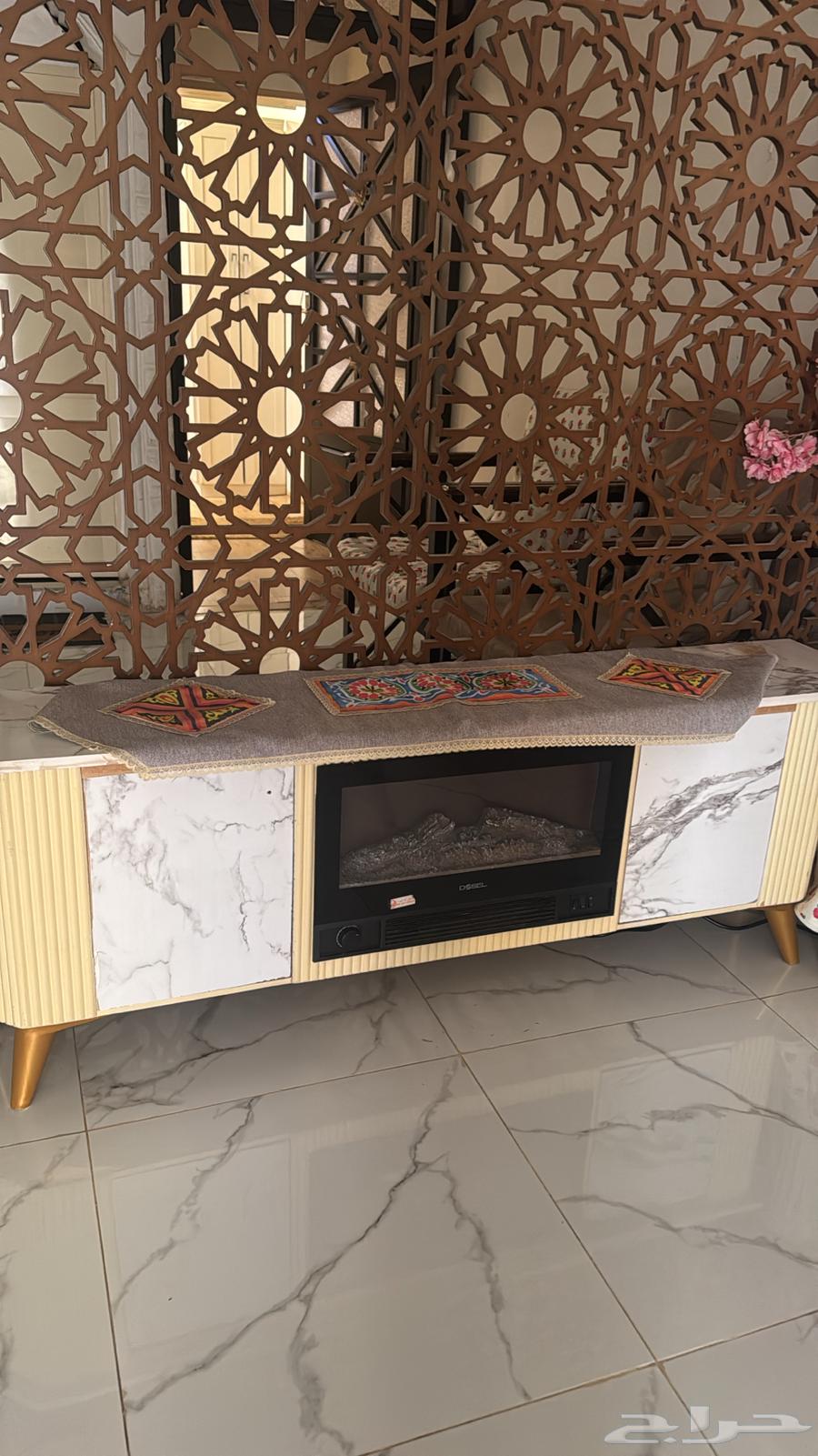 Furniture for Sale – Interested Parties Please Contact Privately; Beige Table with Heater64620917320066114