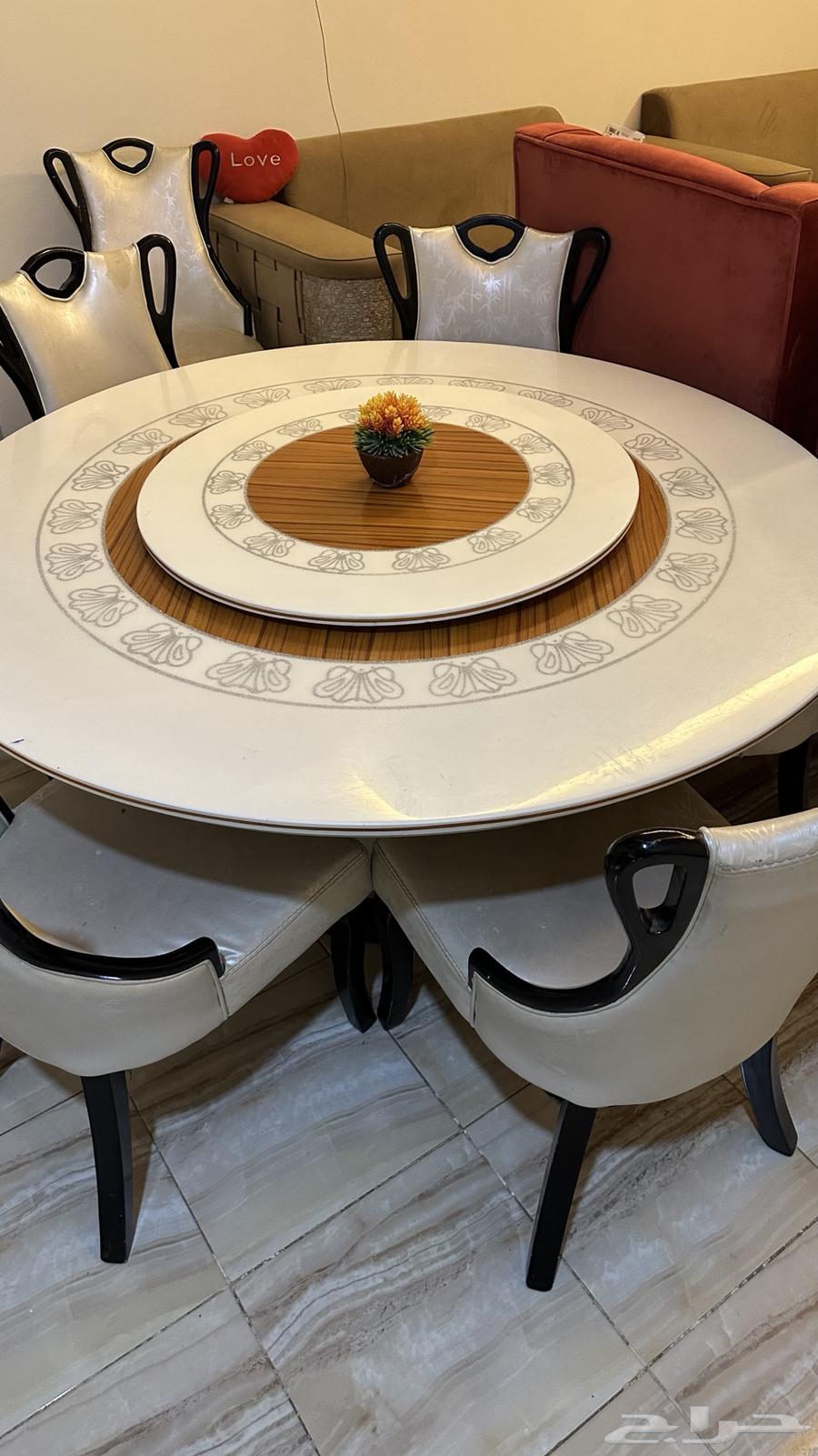 Large Dining Table with 8 Chairs64618438610434112