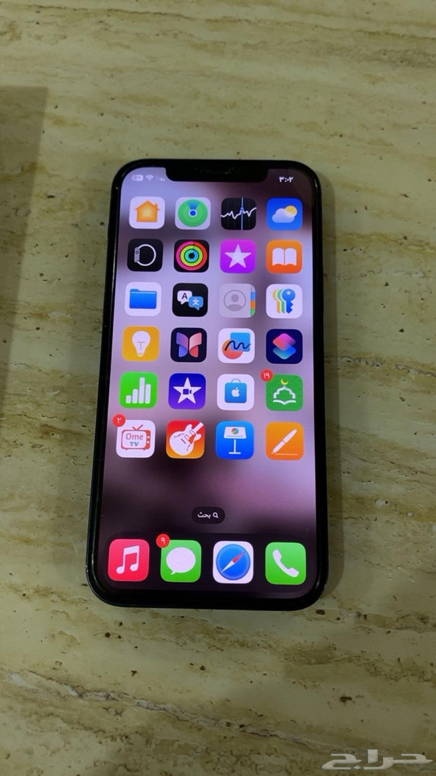 آيفون 12 نظيف ما في أي شيء شغل مع أغراضه كرتون شاحن ما فك64620480012034110