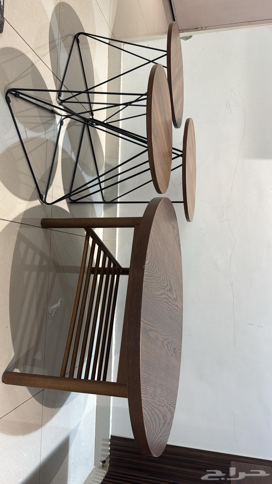 طاولة ايكيا مع 3 خدمه64622874732162111