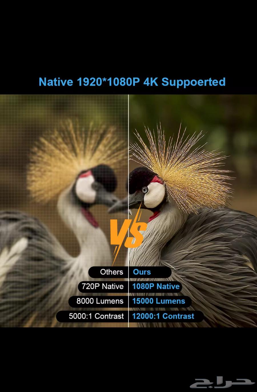 بروجكتر عالي الوضوح غني عن التعريف عرض64618264812674113