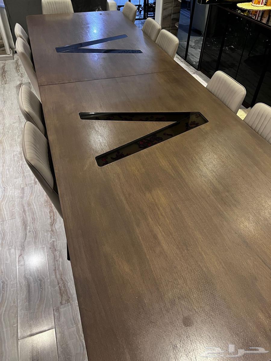 طاوله طعام خشب 14 كرسي ب 400064621804692739111