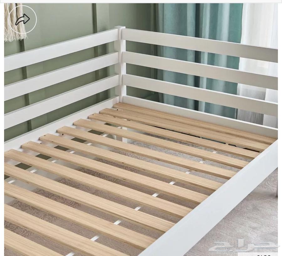 سرير مع دروج اسفل السرير جديد وطاوله جديده للبيع64624462451971111