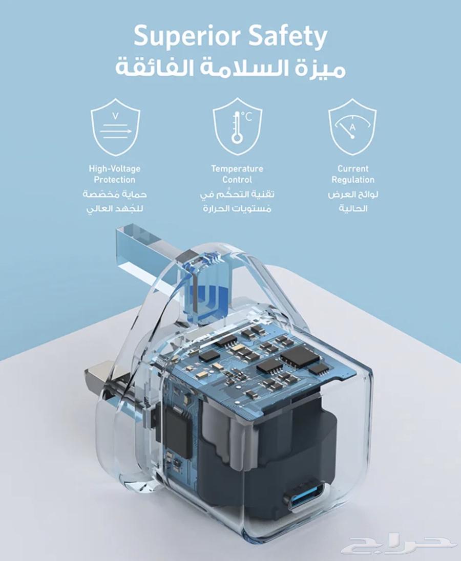 راس شاحن اصلي سريع بقدرة 20 واط تقنيةPD64623393407107112