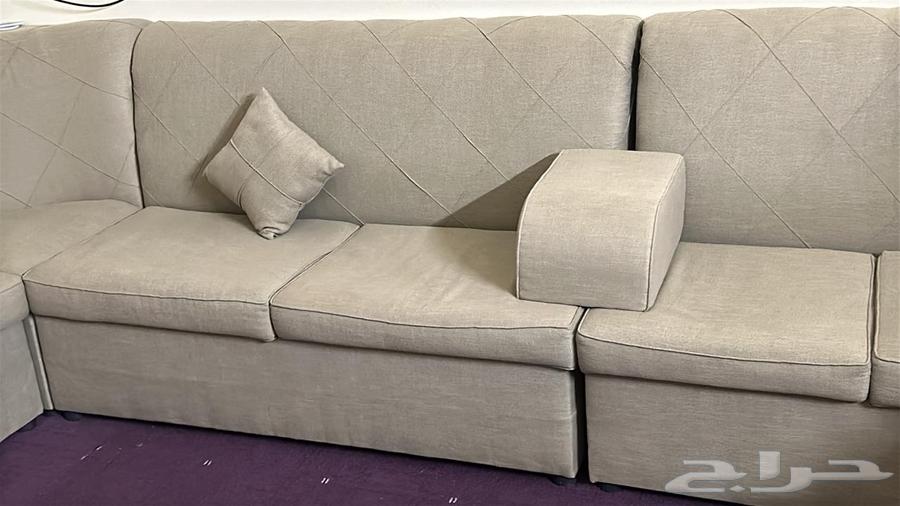 كنب للبيع مع ملحقاته64624511982083113