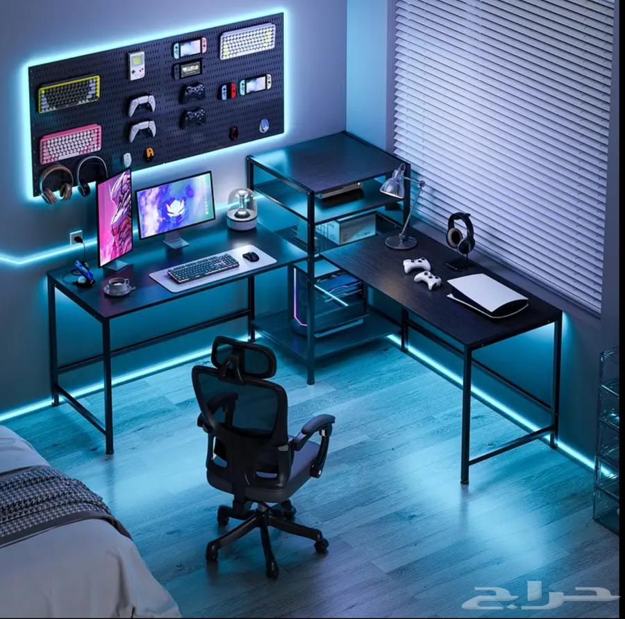 طاولة مكتبيه وقيمينق قابلة للتعديل حسب احتياجك64617913242754110