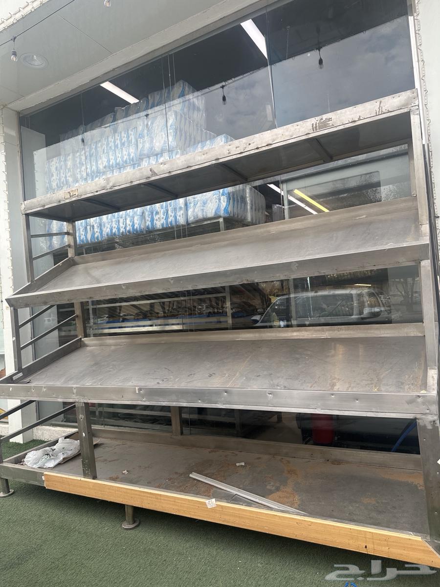 طاوله خضار كبيره ثلاث ادوار ستيل نضيفه وجديده64622041816195112