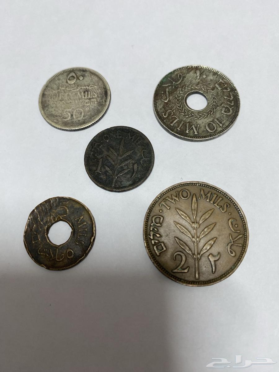 طقم عملات معدنية فلسطينية قديمة64621579771779111