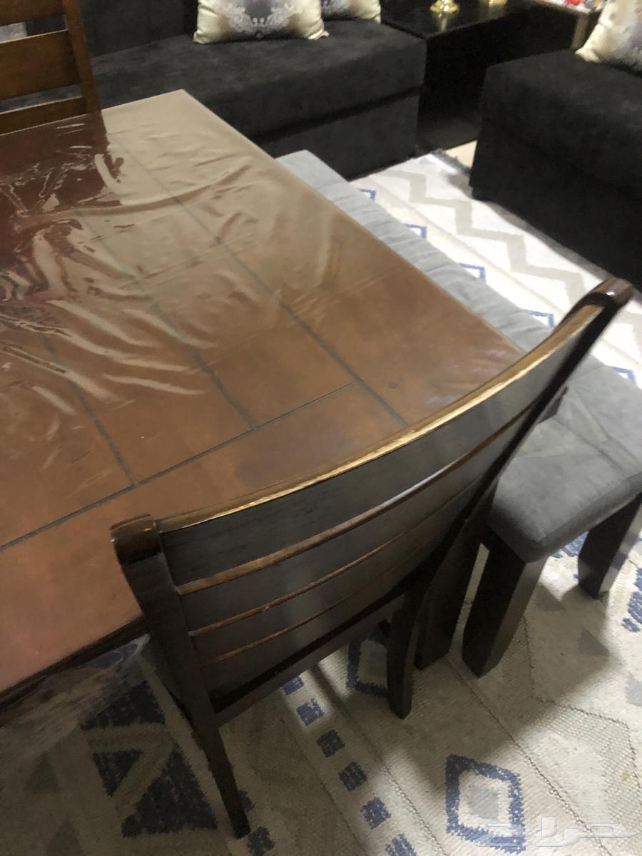 طاولة من هوم سنتر خشب ماليزي ممتاز ما فيها ولا عيب جيد جدا64616504939266113