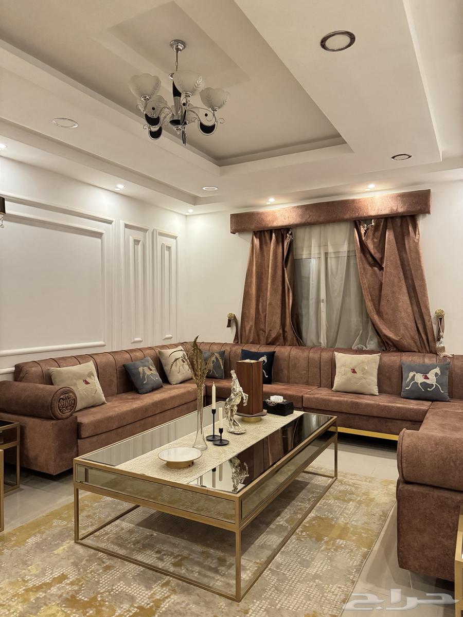 For Sale: Nearly New Sofa with Curtain, Center Table, and Side Tables64622774978947110