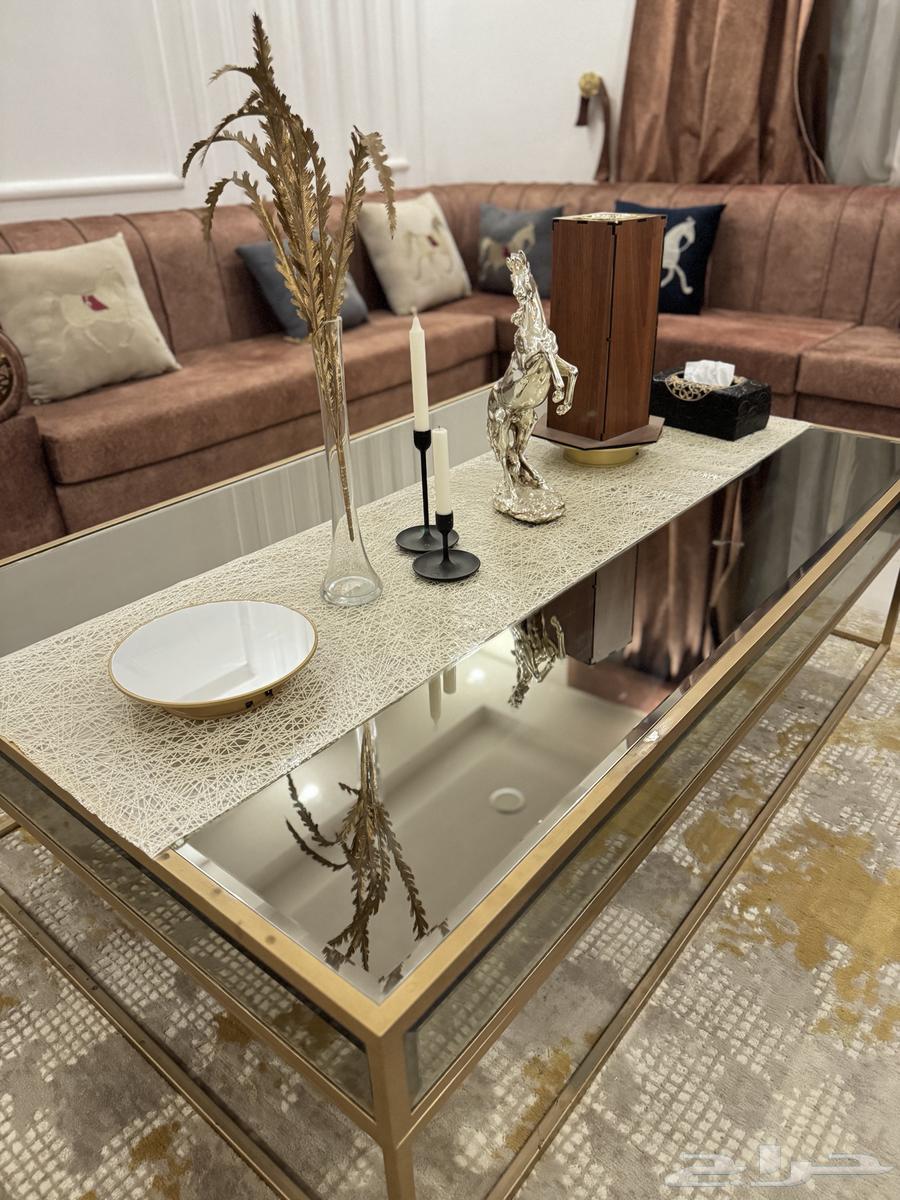 For Sale: Nearly New Sofa with Curtain, Center Table, and Side Tables64622774978947111