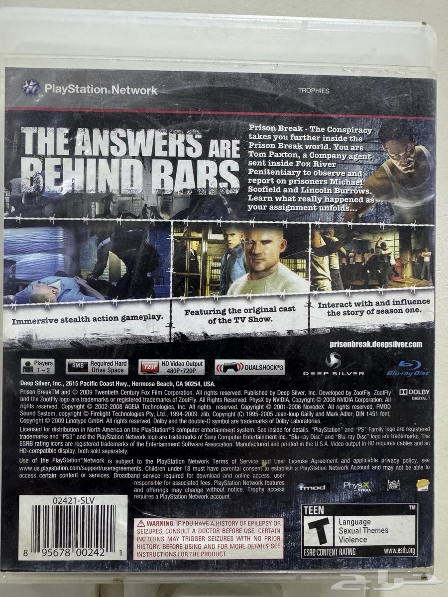 لعبة بريزون بريك شريط بلايستيشن 364624119660801113