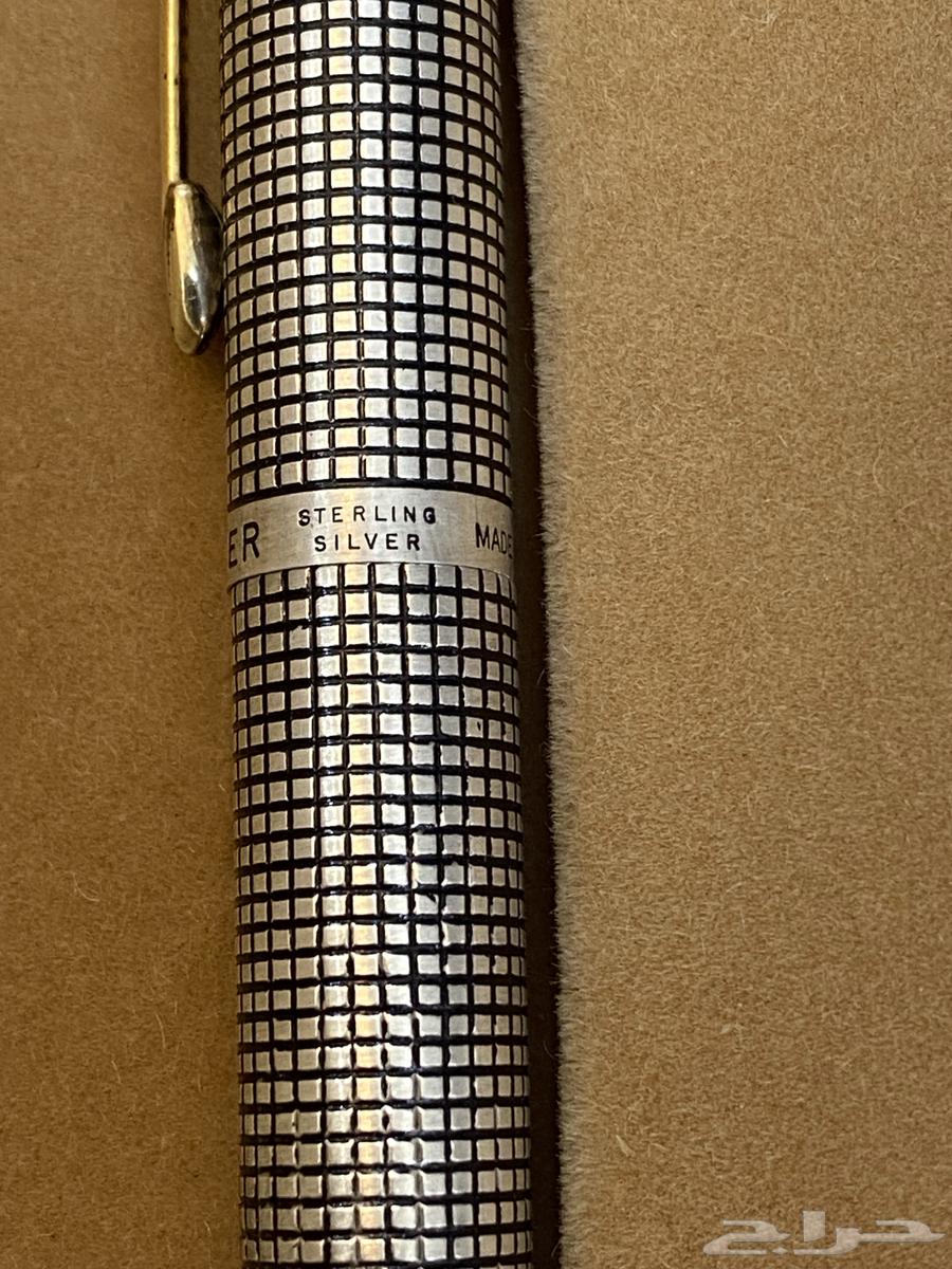 قلم باركر أصلي فضه والريشة ذهب64619096208641112