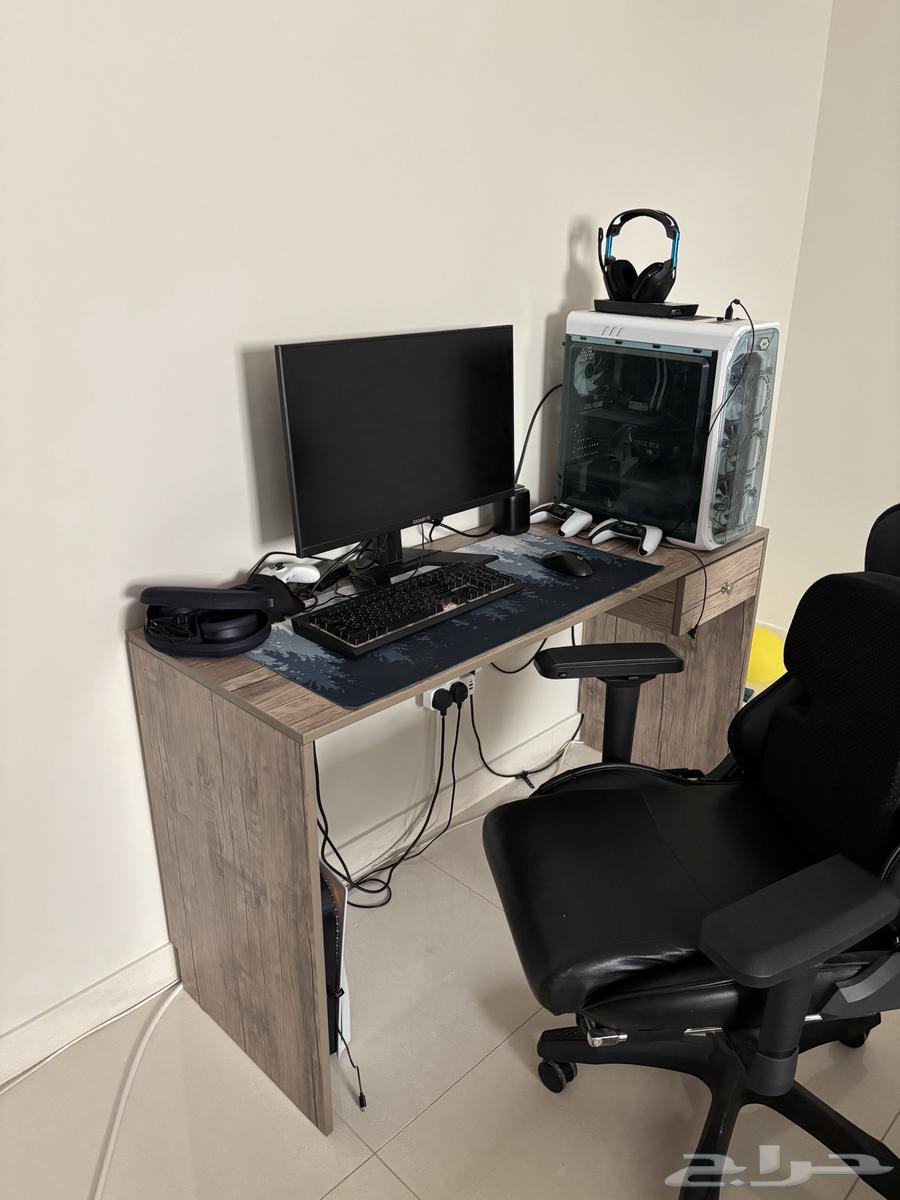 دولاب مكتبة مع طاولة كمبيوتر64624854860802111