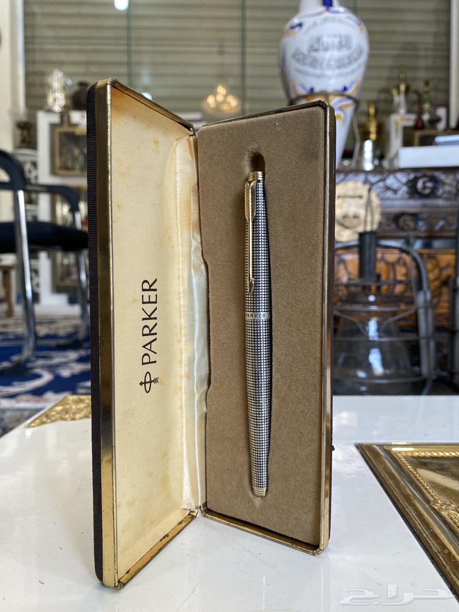 قلم باركر أصلي فضه والريشة ذهب64619096208641110