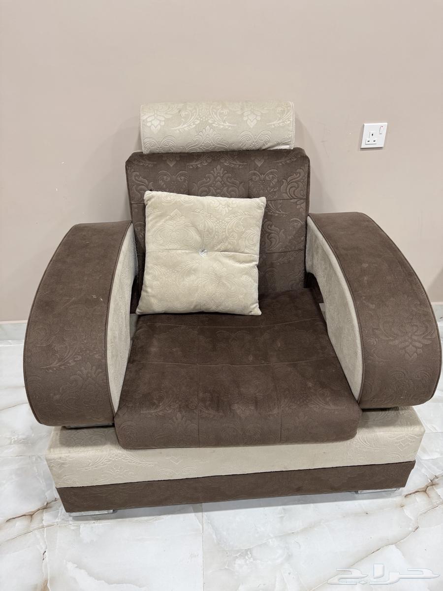 كنب لون بني 4 قطع64620230211201113