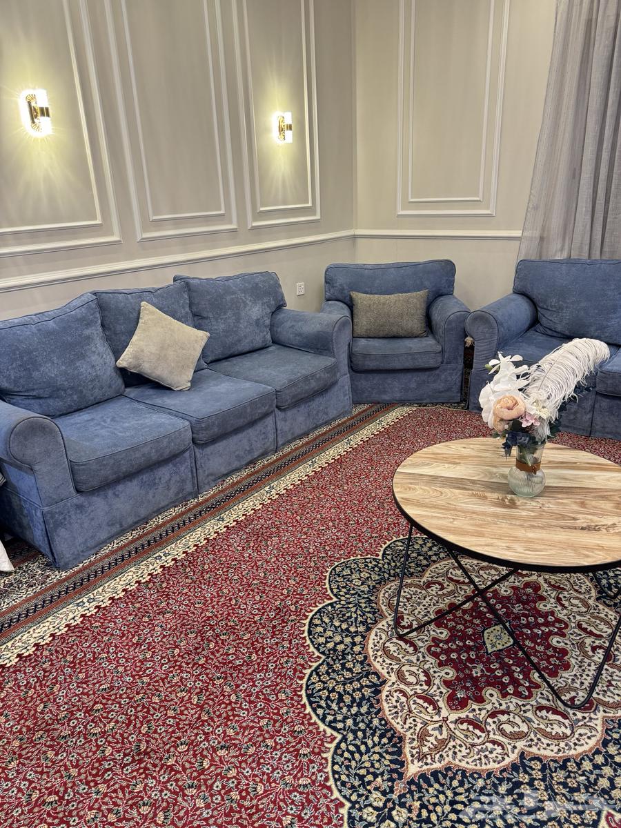 كنب 5 قطع ( 2 مفرد 3 طويلة ) بدون (الطاولات والسجاد)64622376401027110