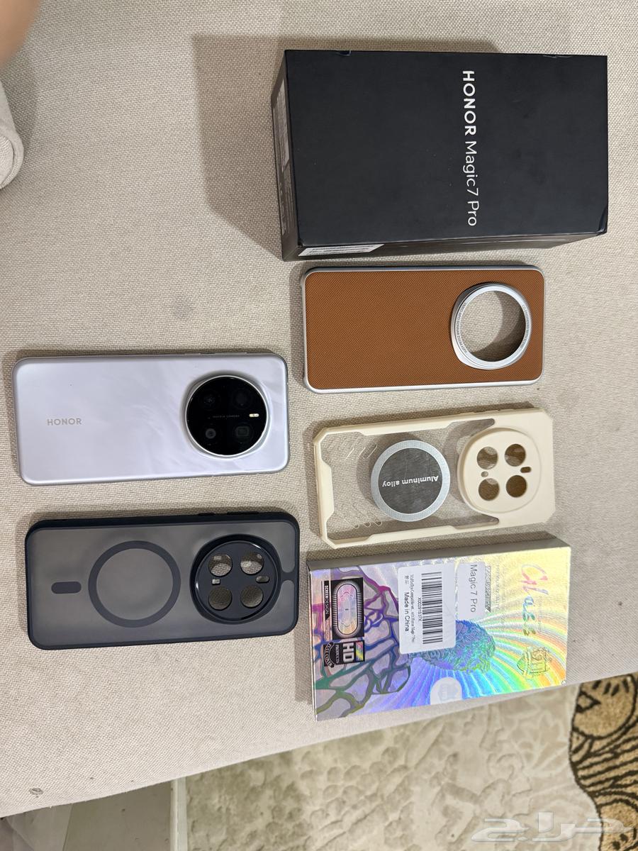 هونر ماجيك 7 برو مساحة 512 اللون الفضي مع ساعة وايربودز هونر64616566709378110