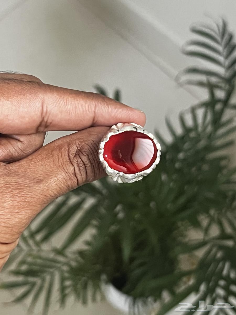خاتم عقيق احمر رماني ( تم البيع )64622874748929110