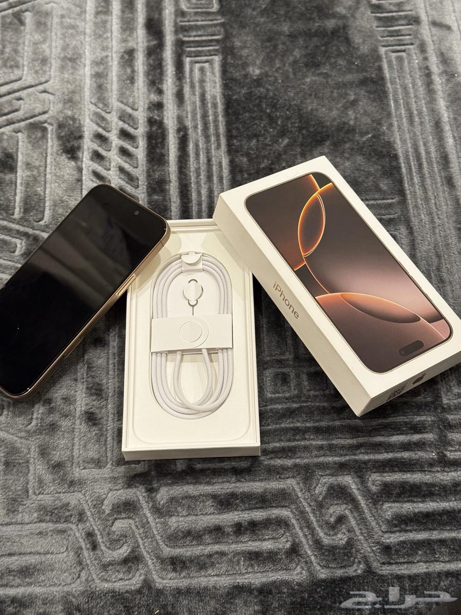 آيفون 16 برو ماكس - 256GB - لون صحراوى - Iphone 16 pro max64619053225857113