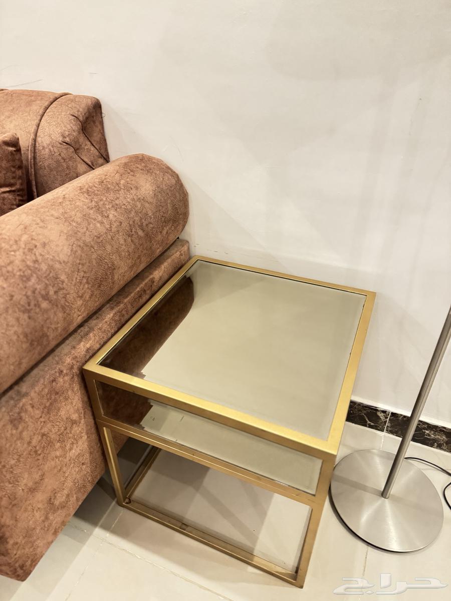 For Sale: Nearly New Sofa with Curtain, Center Table, and Side Tables64622774978947114