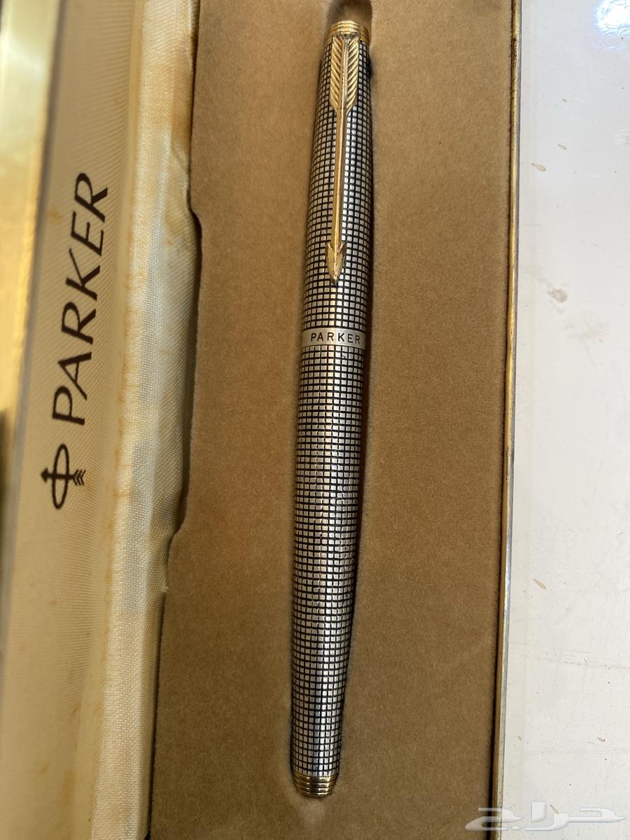 قلم باركر أصلي فضه والريشة ذهب64619096208641111